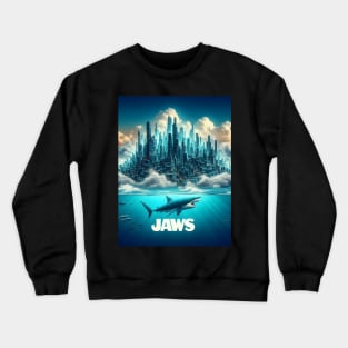 Unleash Oceanic Dread: Dive into Shark-Inspired Thrills with our Jaws-Inspired Collection! Crewneck Sweatshirt